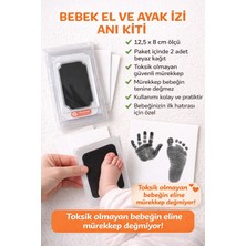 PremiumPort Bebek El ve Ayak Izi Çekim Seti, Temassız Mürekkep Pedli, Anı Kaydetme