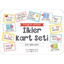 PremiumPort Sevimli Bebek Ilkleri Kart Seti, Öğrenme ve Eğlence Dolu Anlar Için