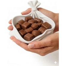 Özbience 3D Baskı Dekoratif Şekerlik ve Çikolata Sunumluk Çok Amaçlı Organizer