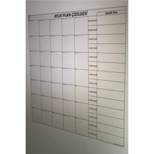 Özbience Aylık Planlayıcı Takvim Çizelgesi + 2 Doldurulabilir Tahta Kalemi Hediye