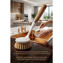 Marsilyan Shari Masif Ahşap Saplı Bristol Kıllı Profesyonel Lavabo & Bulaşık Fırçası 722949
