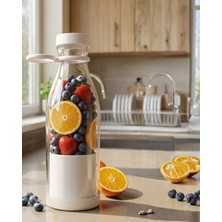 Özbience Taşınabilir 380 ml USB Şarjlı Meyve ve Smoothie Hazırlayıcı