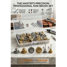 Marsilyan Masterworks 60 Parça Gravür Tel Fırça Seti | 3mm Şaft, Pirinç & Çelik 723012
