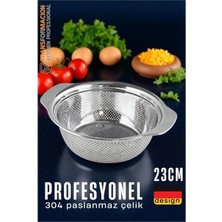 Marsilyan Alman Tip Kevgir - 304 Paslanmaz Çelik Profesyonel Süzgeç 23 cm 721832