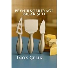 Marsilyan Inox Peynir Bıçağı Seti - Tereyağı Bıçağı Kahvaltı Seti Profesyonel Tasarım 304 Paslanmaz Çelik 722041