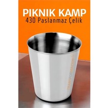 Marsilyan Paslanmaz Çelik Bardak – Kamp, Piknik ve Mutfak Için Dayanıklı Metal Bardak 719313