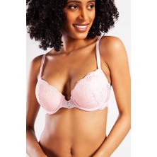 Hobilinka G.colors Balconette Foam Push Up Bra, Açık Pembe  Konforlu ve Şık Sütyen