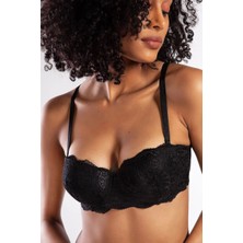 Hobilinka G.colorspush Up Strapless Bra, Siyah Konforlu ve Şık Sütyen