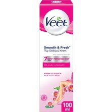 Veet 100 ml Tüy Dökücü Krem Normal Ciltler İçin Pürüzsüzlük Sağlayan Smooth & Fresh Teknolojisi