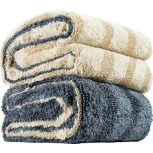 Fantasti Clean FantastiClean Ultra Kalın Premium Mikrofiber Kurulama Bezi 90x63 – Yüksek Emici (Antrasit & Bej)