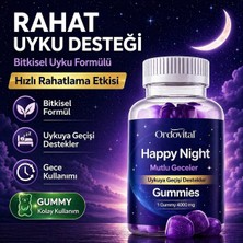 ordovital Uyku Düzenleyici | Rahat ve Sakin Derin Gece Uykusu Için Uyku Gummy | Happy Night Gummies