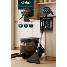Sinbo SCC-7609 Siyah Koltuk, Halı Yıkama ve Leke Çıkartma Makinesi 18KPA