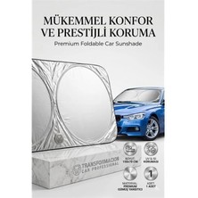 Marsilyan Katlanabilir Oto Güneşliği 150X70CM Ön Cam Tam Koruma Metalize Pratik Güneşlik 422255