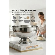 Marsilyan Profesyonel 14 cm Çapında Pilav Kalıbı - Helva Kalıbı 304 Paslanmaz Çelik  723025