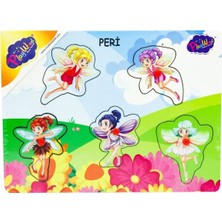 Özbience Renkli Ahşap Peri Kızı Puzzle, Eğlenceli ve Öğretici Hediye