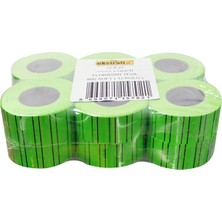  ekstrafix fyat etiketi florasan yeşil 12x21mm q fıx-5702 (12 li paket)