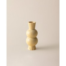 Madame Coco Stella Vazo - Modern Tasarım Vizon Porselen Tekli Vazo 11 cm
