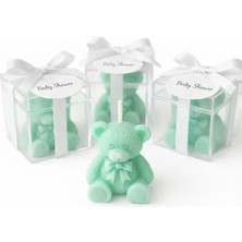 PremiumPort Sevimli Ayıcık Mum Seti, 10'lu, Bebek ve Baby Shower Hediyesi