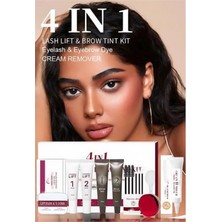 Marsilyan Kahverengi Profesyonel 4'ü 1 Arada Kaş Laminasyon ve Kirpik Lifting Kiti - Özel Etiketli Kore Serisi 722965