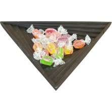 Özbience Şekerlik Siyah Sunumlik Drajelik Dekoratif Tabak 14 Cm, Şık ve Modern Tasarım