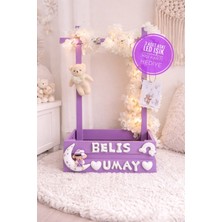 PremiumPort Renkli LED Işıklı 40 Uçurma Sepeti Anne Bebek Hediye Seti