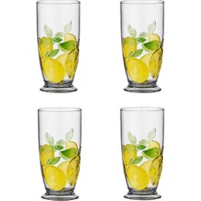 LuckyArt Limora Akrilik 715 ml 4’lü Büyük Boy Bardak Seti