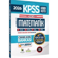Informal Yayınları 2026 Kpss Lisans Önlisans Ortaöğretim Matematik Kara Kutu Ösym Son 15 Yıl Çıkmış Soru Bankası