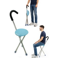 PremiumPort Katlanabilir Taşınabilir Hafif Ergonomik Sandalye Mavi