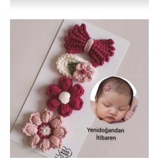PremiumPort Yenidoğan Bebek Tokası 4'lü Klips, Şık ve Güvenli Bebek Saçsız Tokaları