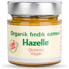Hazelle Şekersiz Organik Fındık Ezmesi 200 gr (%100 Fındık) Glutensiz