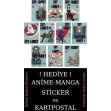 Gerekli Şeyler Yayıncılık Spy x Family 1-2-3-4-5-6-7-8-9-10 Manga Seti (10 Kitap) / Anime-Manga Sticker ve Kartpostal Hediyeli