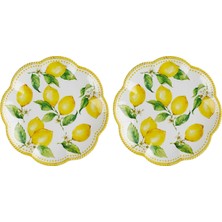 LuckyArt Limora Melamin 28 cm 2’li Servis Tabağı Seti
