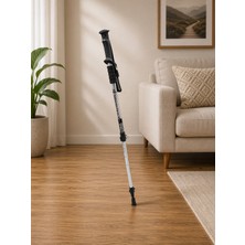 PremiumPort Ayarlanabilir Trekking Bastonu, Kaymaz Taban, Ergonomik Sap, 135 cm