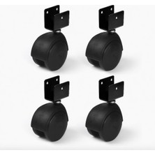 Dorasan 4 Adet Plastik Büyük U Tablalı Tekerlek