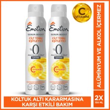 Emotion Serum Boost Cilt Tonu Eşitleyici Kadın Sprey Deodorant Alüminyum&alkol Içermez 2X150 ml