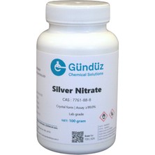 Gündüz Kimya Gümüş Nitrat | Silver Nitrate | Cas: 7761-88-8 |  100 Gram