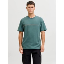 Jack & Jones Jack Jones Erkek Kabartma Yazı Desenli Tişört 12289936
