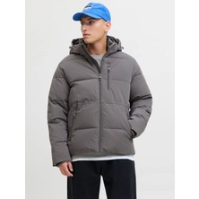 Jack & Jones Gri Erkek Mont 12278792_JJEOWEN Puffer Sn