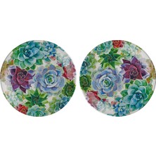 LuckyArt Vivace Melamin 2’lü Servis Tabağı Seti 28 cm