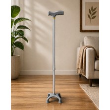 PremiumPort Ayarlanabilir Metal Baston, Ergonomik Tasarım, Kaymaz Taban, 102 cm