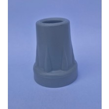 PremiumPort Kaymaz Uzun Ömürlü Baston Lastiği Gri 18 mm Koltuk Değneği Uygun