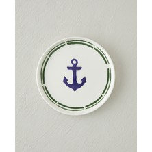 English Home Marine Anchor Seramik Pasta Tabağı 16 cm Lacivert – Yeşil