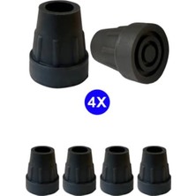 PremiumPort 2 cm Çaplı Plastik Baston Ucu Seti - 4 Adet, Dayanıklı ve Kullanışlı