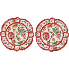 LuckyArt Bellus Melamin 28CM 2li Tabak Seti