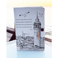 Patladı Gitti Kitap Kılıfı ve Metal Ayraç- Galata Kulesi