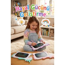 Özbience Unicorn Figürlü 10 Inç LCD Dijital Yazı Tahtası Çizim Tableti