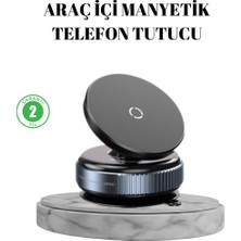 Epilons Vakumlu Vantuzlu Mıknatıslı Telefon Tutucu 360 Derece Döner