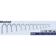 Mustad Olta İğnesi 225N 50li  NO:6
