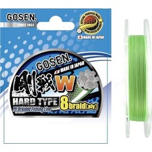 Gosen W8 Hard Type PE 8 Örgü Spin İp Misina 150mt Açık Yeşil  0.8 PE