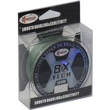 Captain X12 Power PE 12 Örgü Spin İp Misina 150mt Dark Green  0.20 MM